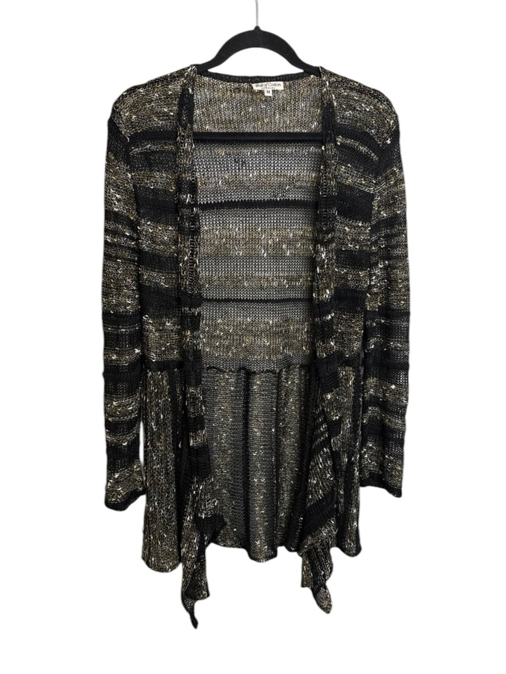Ball of Cottom open front linen blend textured witchy cardigan medium gothic